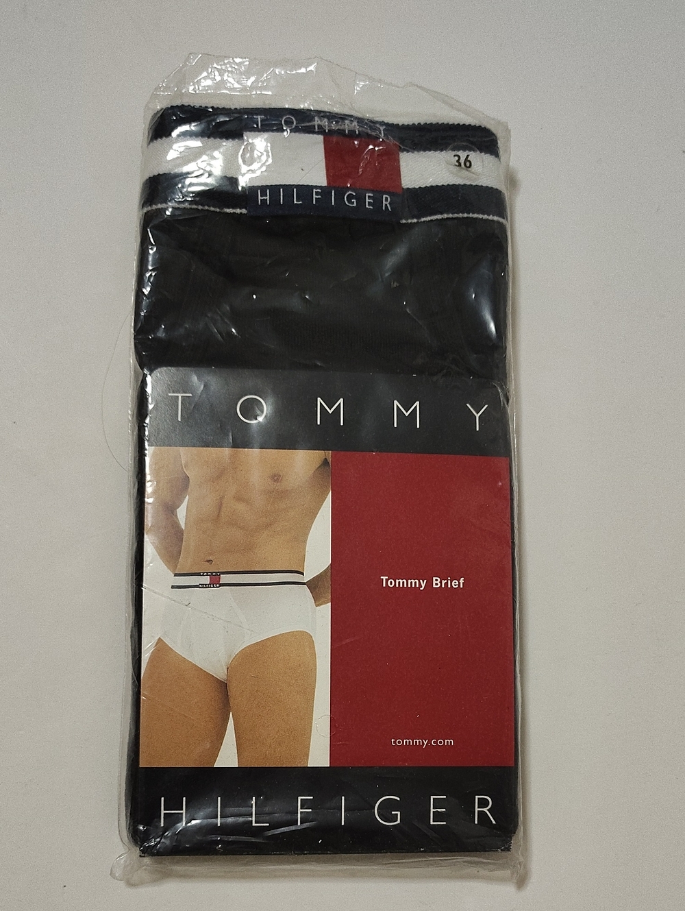 Vintage Tommy Hilfiger Black Briefs - 1 Pair - Size 36 - NIP